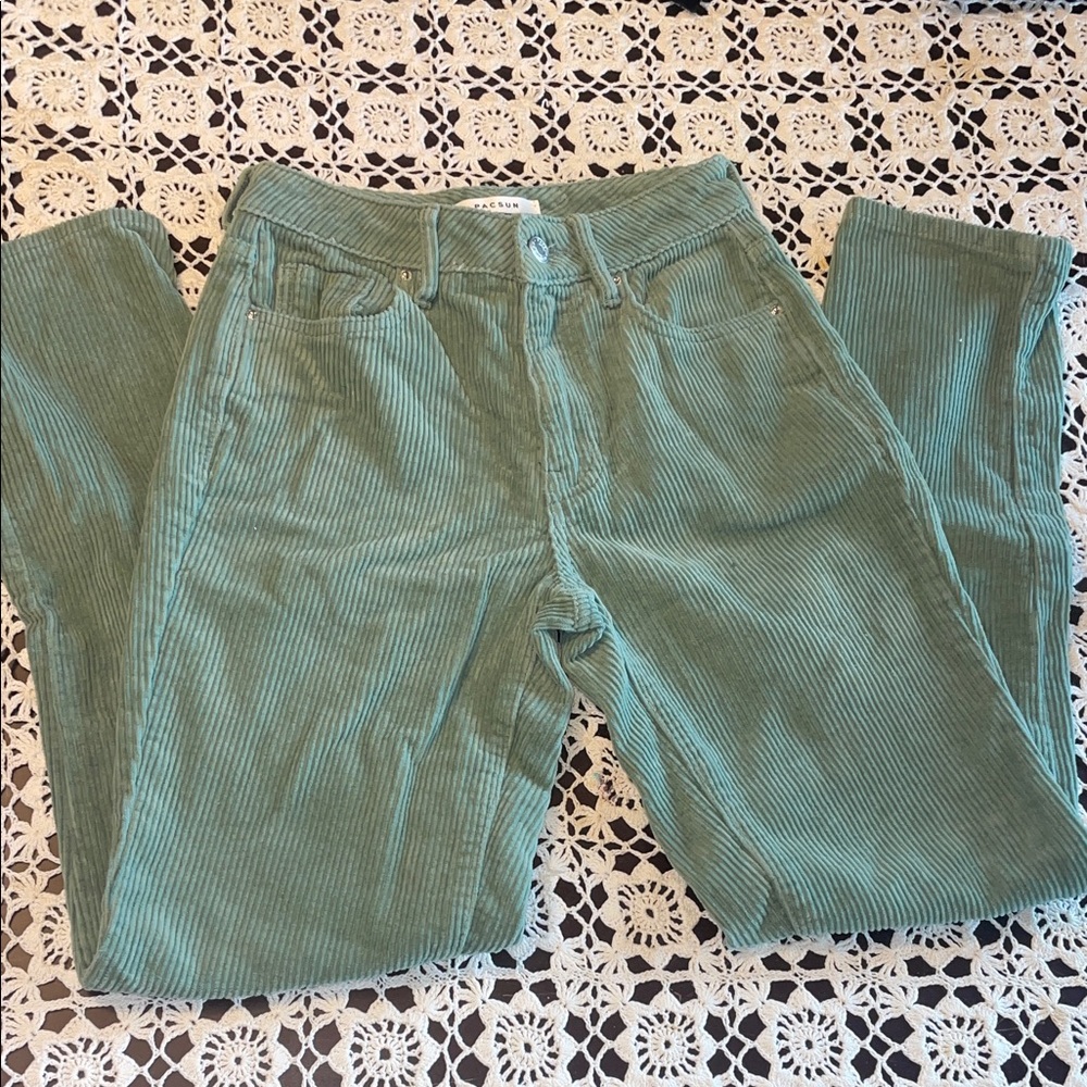 PacSun Teal Corduroy Pants